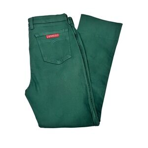 Johnny Was x Sasson Sancere Straight‎ Leg Jeans Green Denim Size 30 Retro Boho